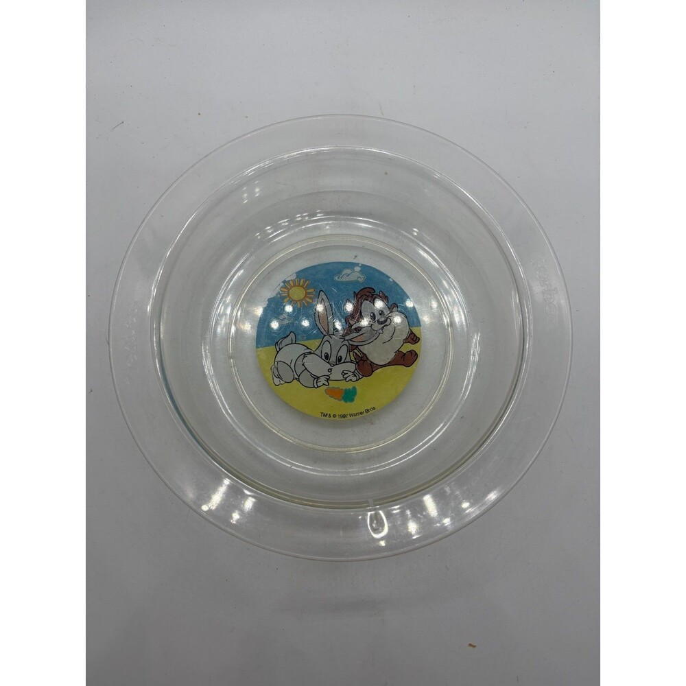 Vtg Gerber Baby Feeding Bowl 1997 Looney Tunes Bugs Bunny Taz Baby Toddler Dish
